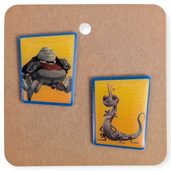 Monsters Inc. Disney Carrefour Tiny Pins: Mr. Waternoose and Randall Boggs